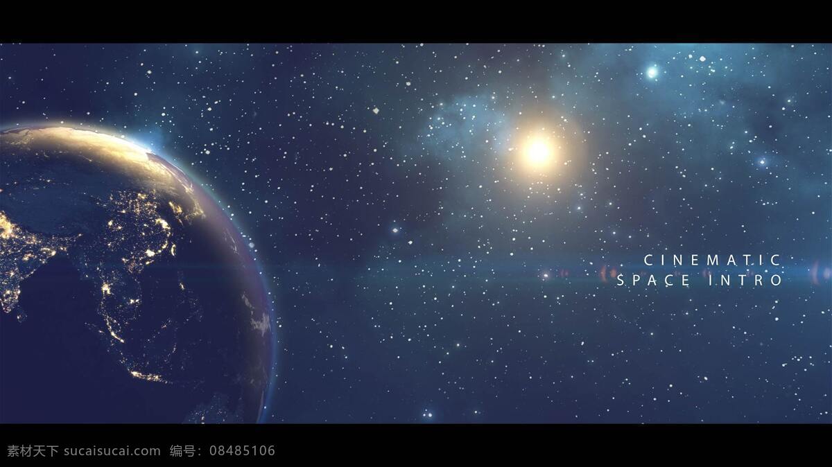 宇宙 地球 主题 标题 字幕 开场 序列 ae 模板 大气 科幻 阳光 史诗 太空 未来 星球