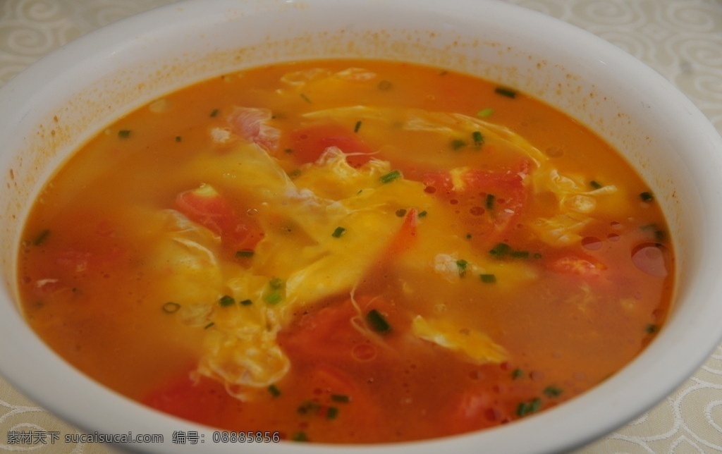 番茄蛋花汤 传统美食 餐饮美食