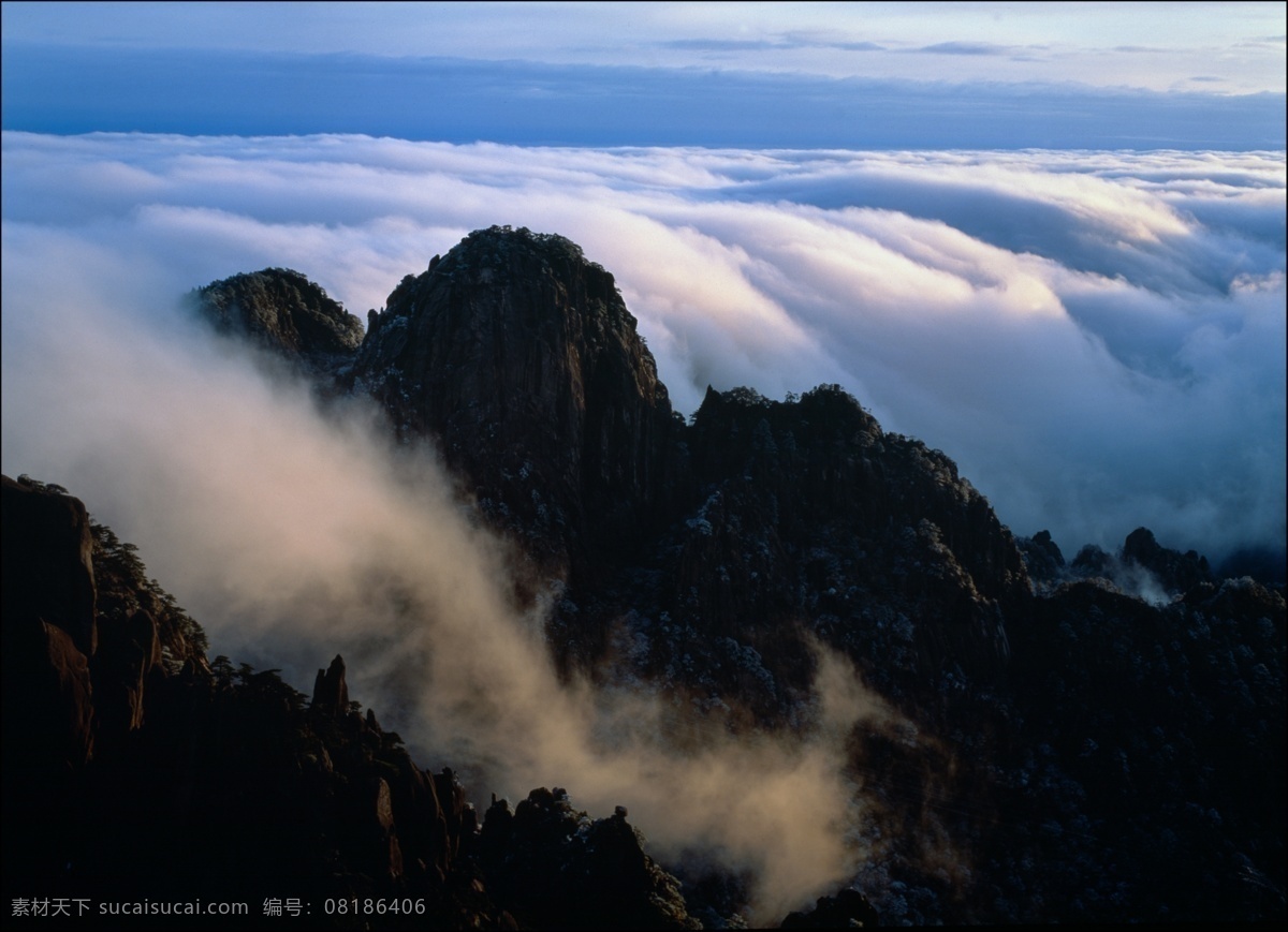 黄山云海 黄山 云海 山水风景 自然景观