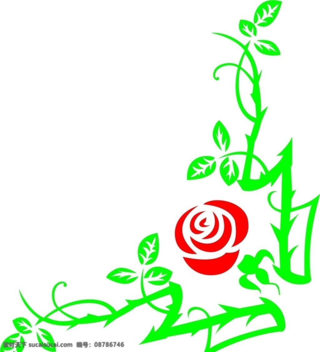 蔷薇 玫瑰 花边 花纹 底纹 藤蔓 底纹边框 花边花纹