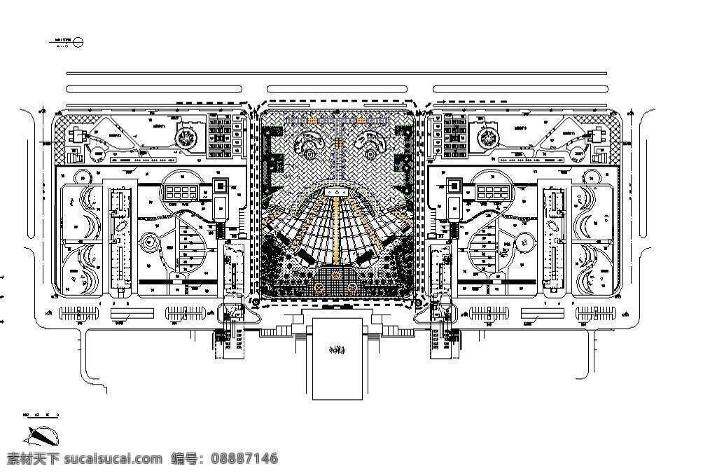 广场 规划设计 平面图 园林 绿化 城市 cad 景观设计 最新 2018