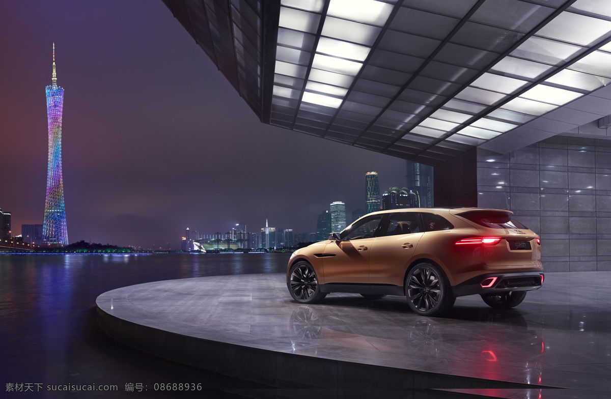 2013 suv 城市 繁华 高楼大厦 豪车 建筑 交通工具 捷 豹 捷豹 jaguar c x17 seater 越野车 名车 汽车 海报 写真 新款 宣传 夜景 摩天楼 现代科技 宣传海报 宣传单 彩页 dm
