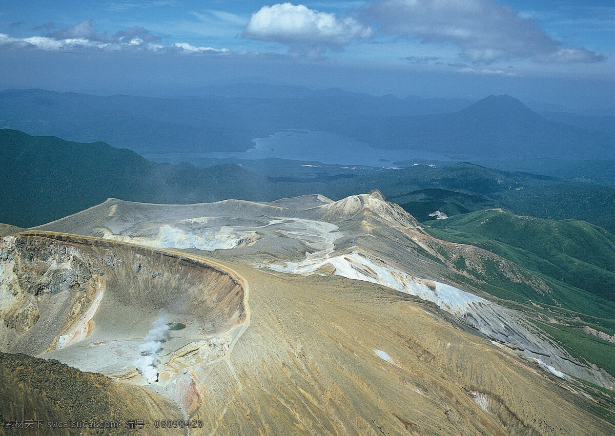 山水风景 大海 大山 海水 蓝天白云 山 石头 树林 树木 天空 家居装饰素材 山水风景画