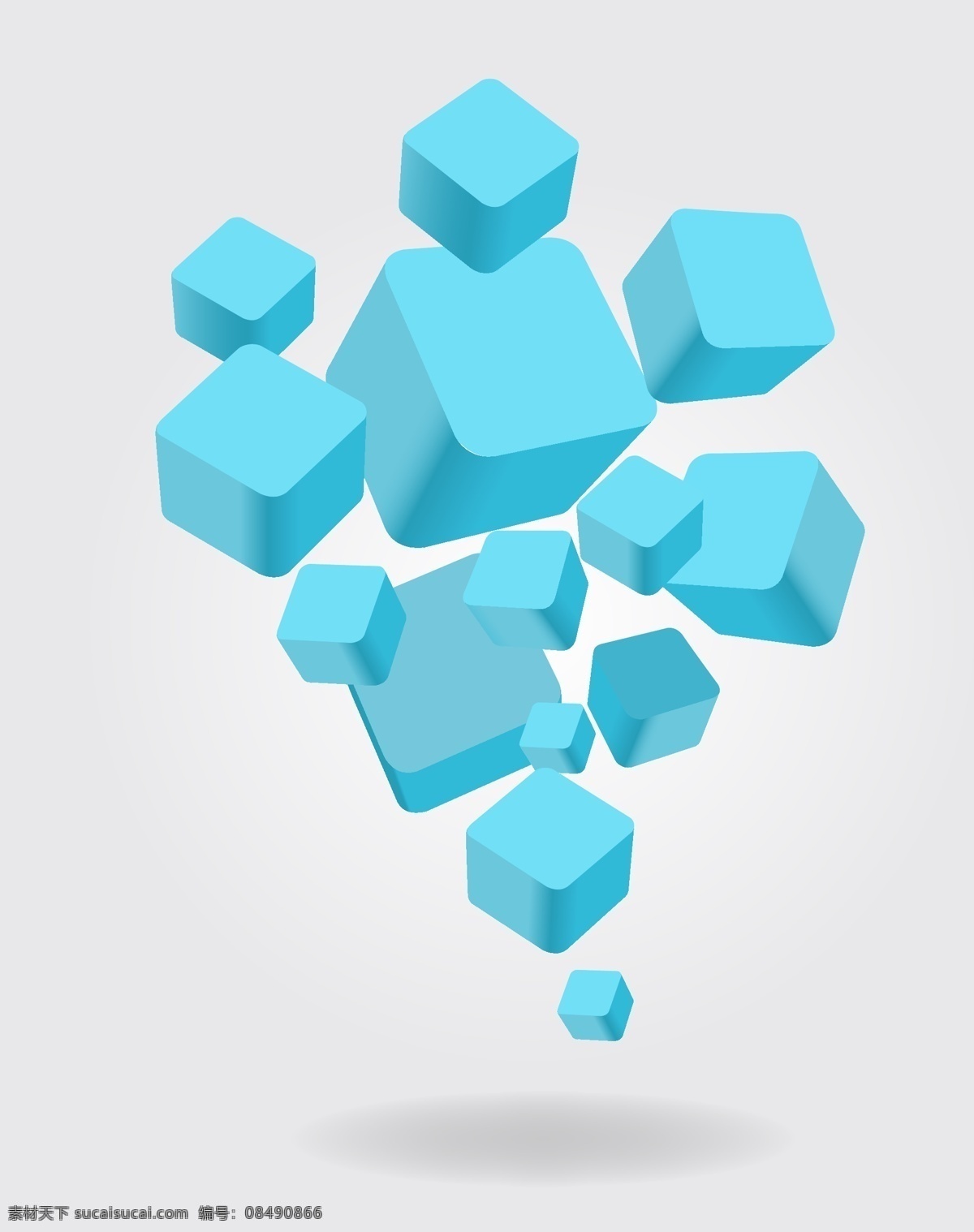 立体几何 方块 矢量 立体 几何 矢量素材 背景素材 设计素材