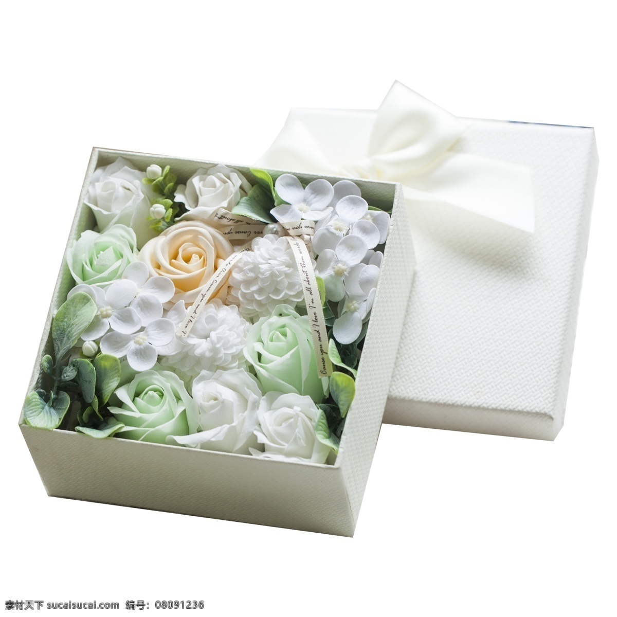 白色 花朵 宽 礼盒 免 抠 图 礼物盒子 漂亮的花朵 情人节礼盒 包装盒子 时尚鲜花 免抠图