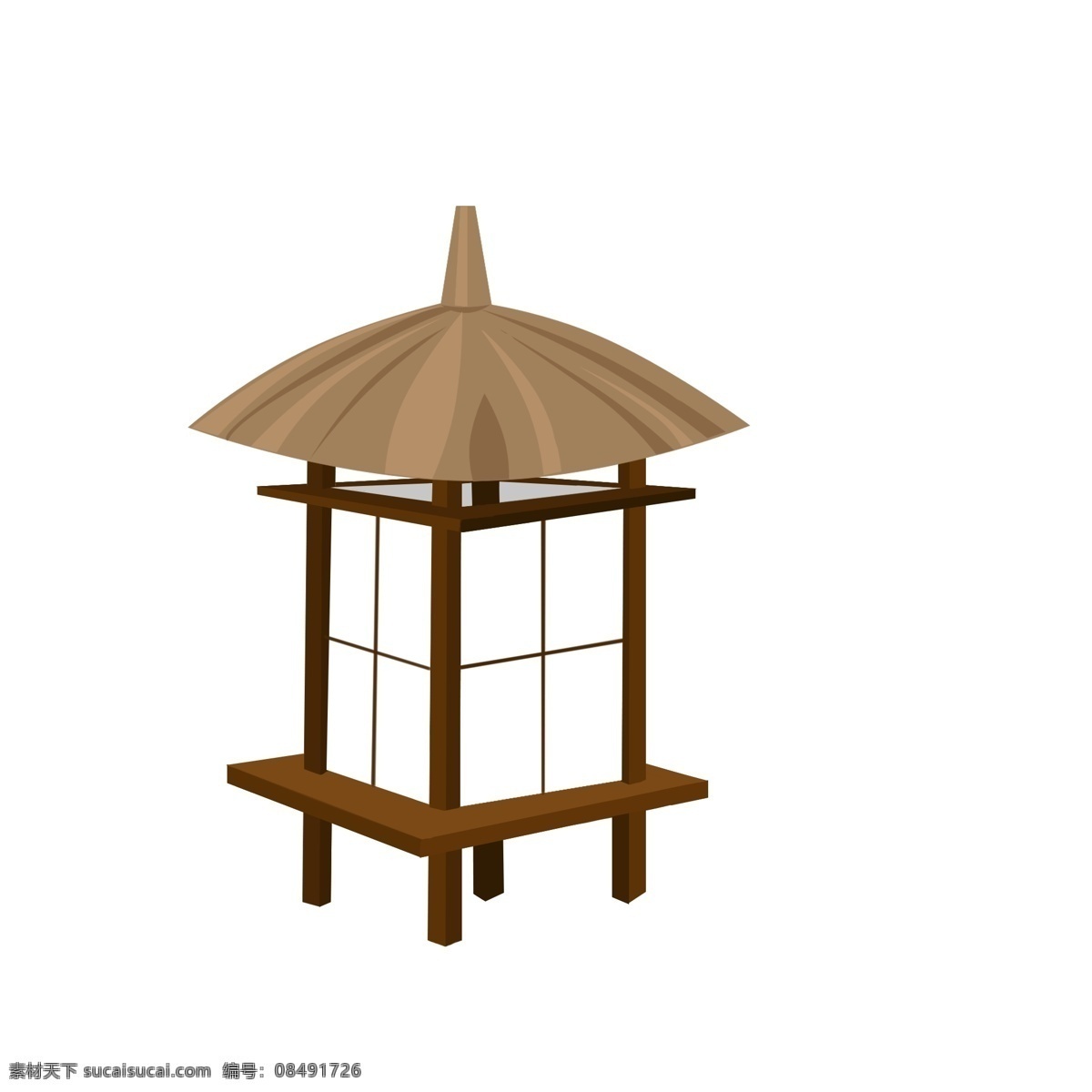 创意 日本 灯笼 插画 灯 灯盏 日本灯笼 日本灯笼插图 日式灯笼 一盏灯笼 复古日式灯笼
