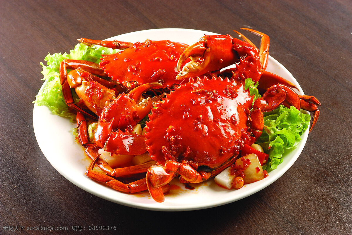 香辣蟹 香辣 大闸蟹 有机食品 爆炒 海鲜 传统美食 热菜 餐饮美食