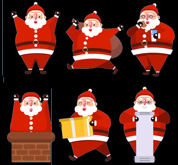 卡通 圣诞老人 元素 christmas merry 卡通圣诞元素 设计素材 圣诞png 圣诞节快乐 圣诞免抠元素 圣诞透明元素 新年快乐