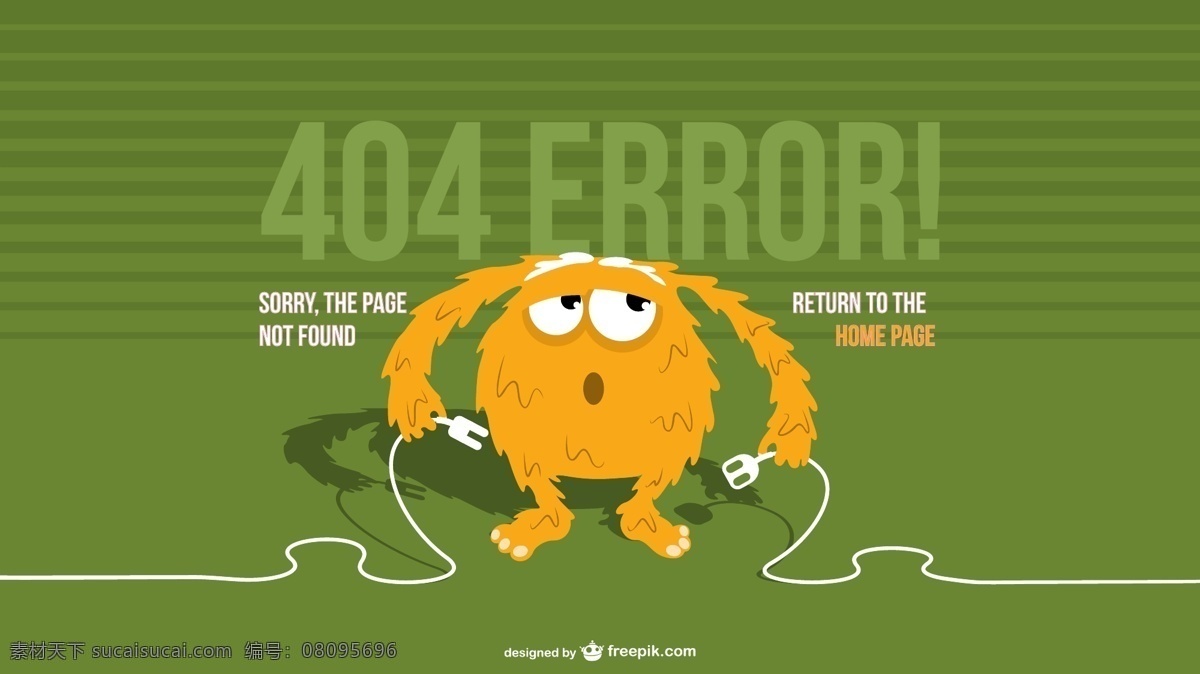小 怪兽 页面 ai格式 矢量图 网页设计 错误 矢量 404错误 页面丢失