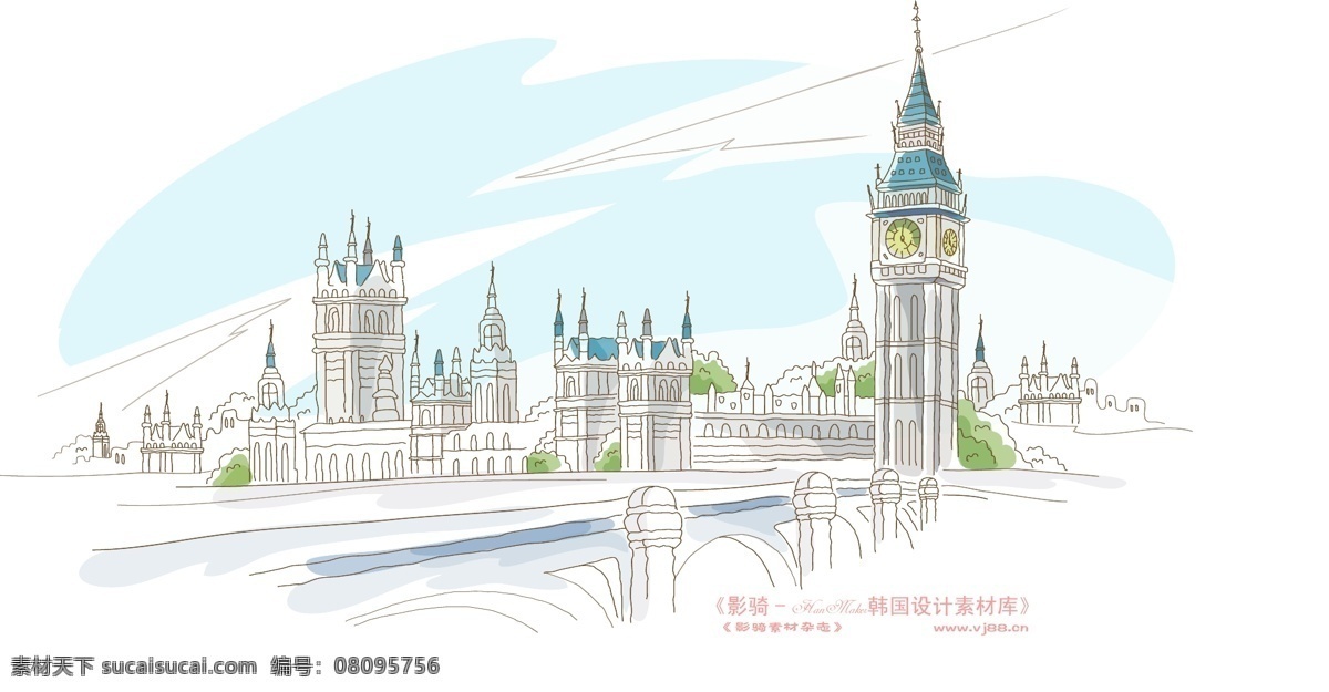 城市 风景 ii hanmaker 韩国 设计素材 库 城市风景ii 卡通 漫画 手绘 矢量图 建筑家居