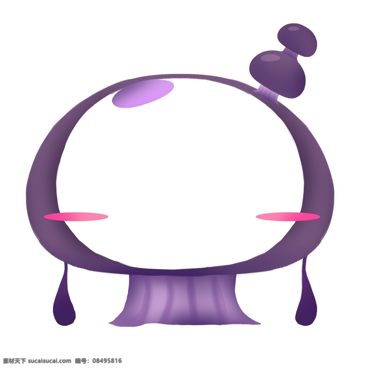 紫色 立体 图案 插图