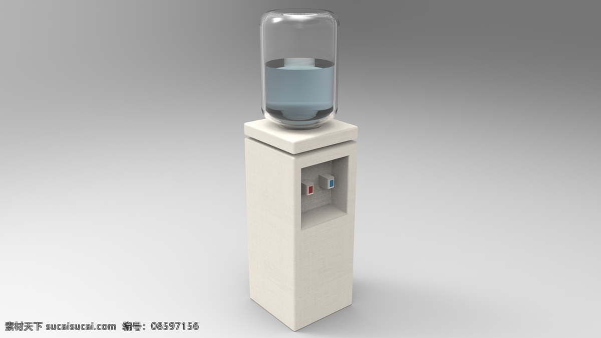 浇口 爱 水 过滤 饮水机 直浇道 3d模型素材 建筑模型
