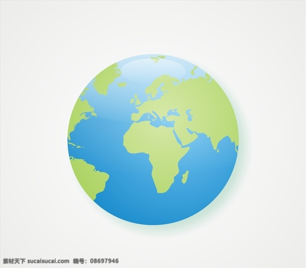 蓝色 地球 元素 地球仪 大海 陆地 矢量 cdr文件 商务元素 科技 卡通设计