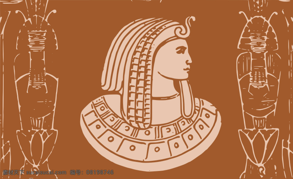 埃及 法老 壁画 金字塔 历史 考古学 插画集