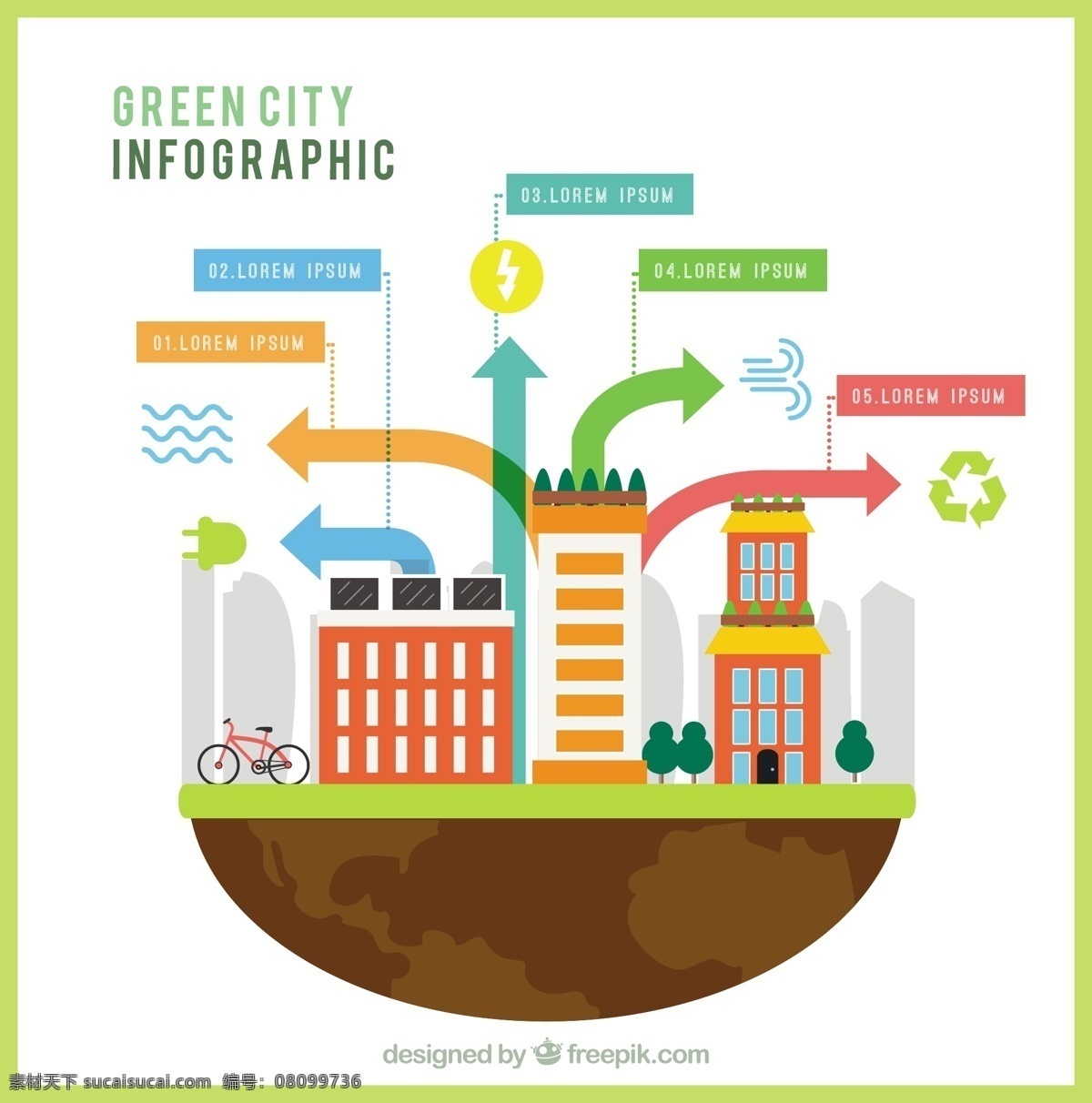 有机 城市 infography 平 图表 箭头 建筑 自然 地球 自行车 箭 蔬菜 图形 生态 能源 建筑图 信息 流程 数据 白色