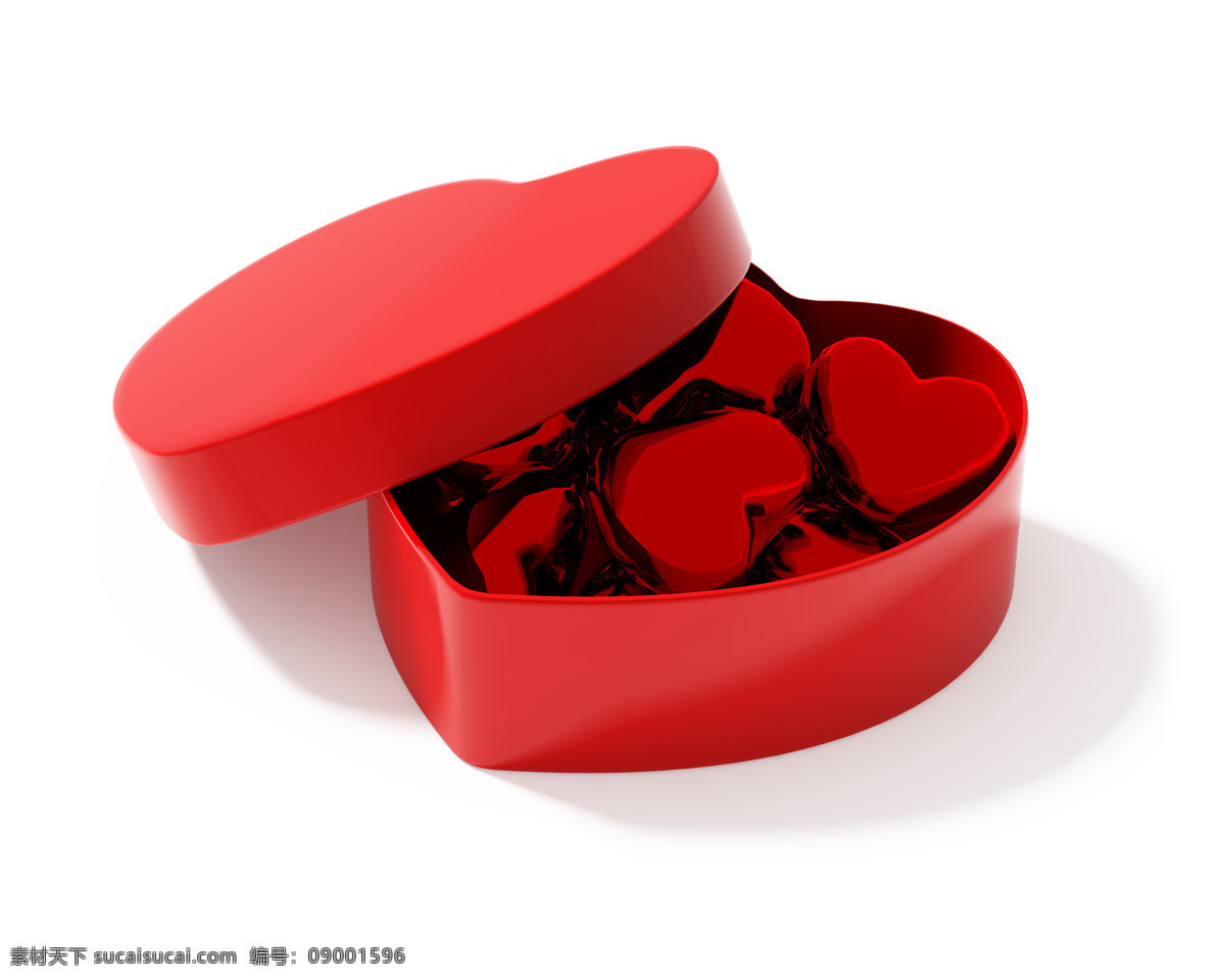 红心 礼物 心形 物品 樱桃形状 爱情 情人节素材 3d作品 3d设计 礼盒 其他类别 生活百科