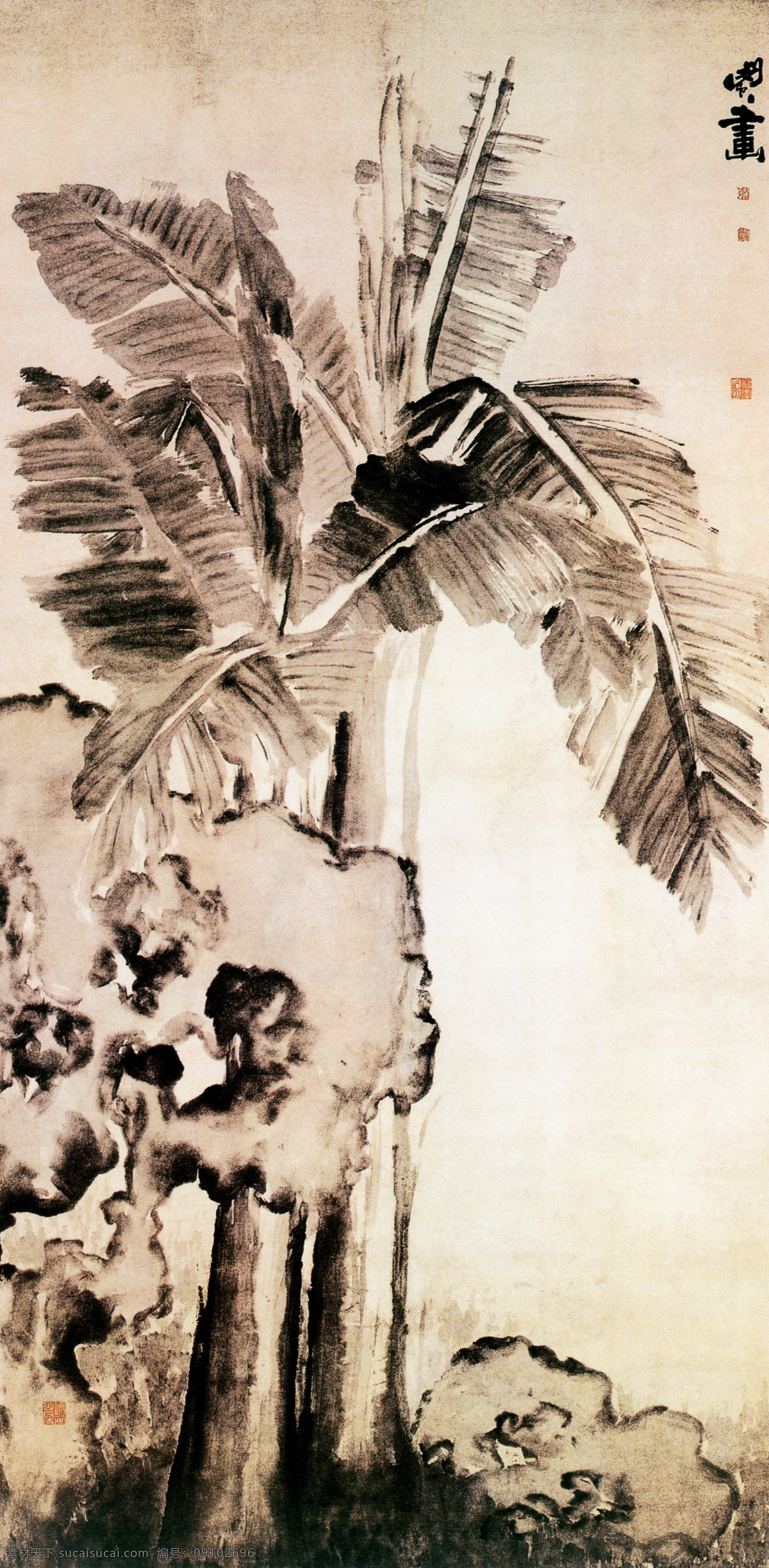 水墨 植物 油画 背景 国画 手绘 插画 装饰画 无框画 底纹背景 彩绘 素描 中国风 书画文字 文化艺术