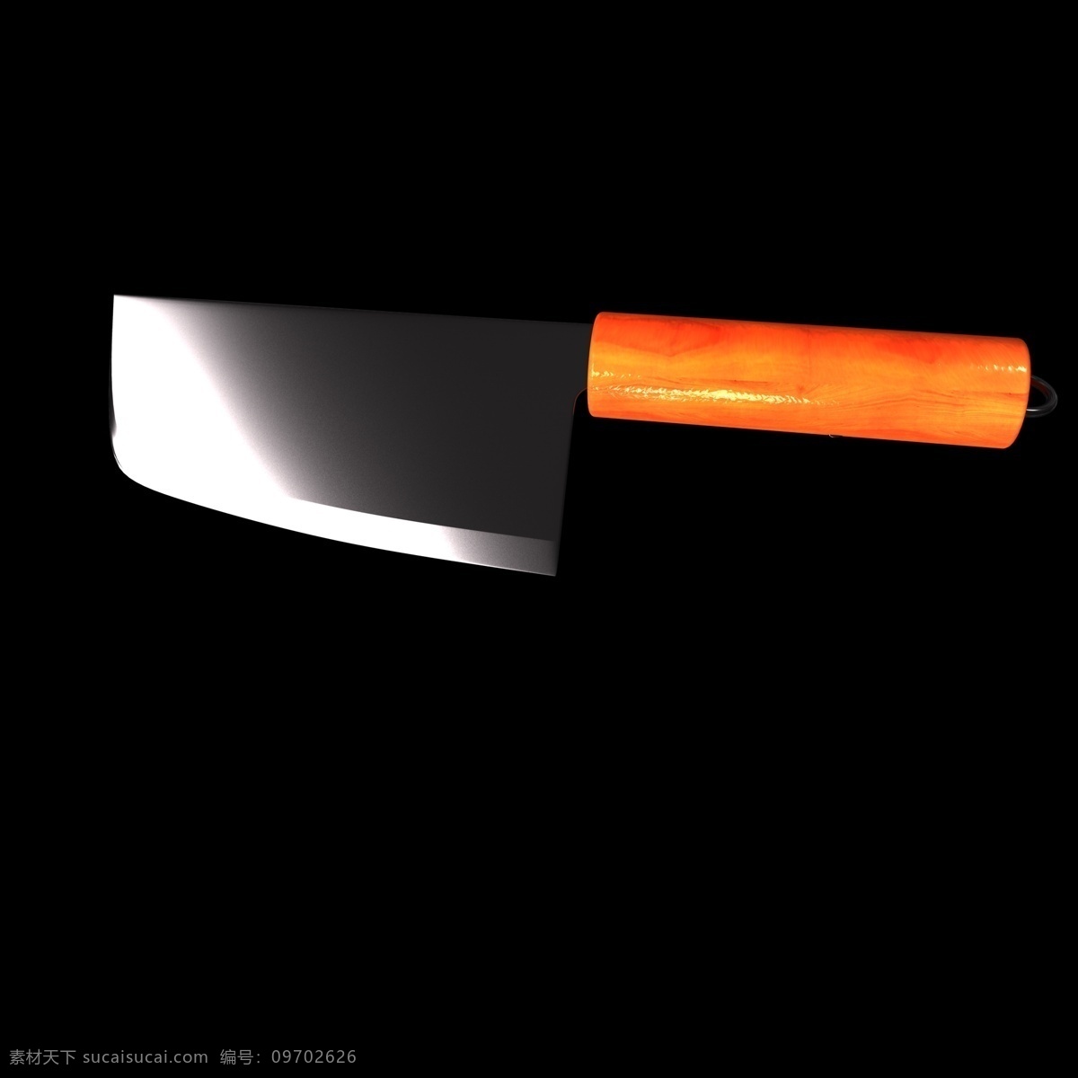 橙色 刀具 插图 装饰 刀子 刀具插图 橙色刀子插图 锋利器具 海报插图装饰 生活用具插图 c4d 立体