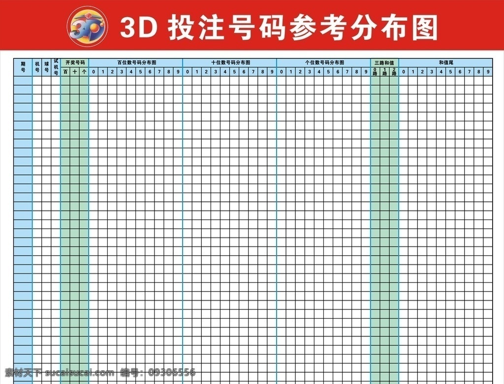 3d 投注 号码 参考 分布图 投注号码 参考分布图 中国福利彩票 双色球 福彩3d