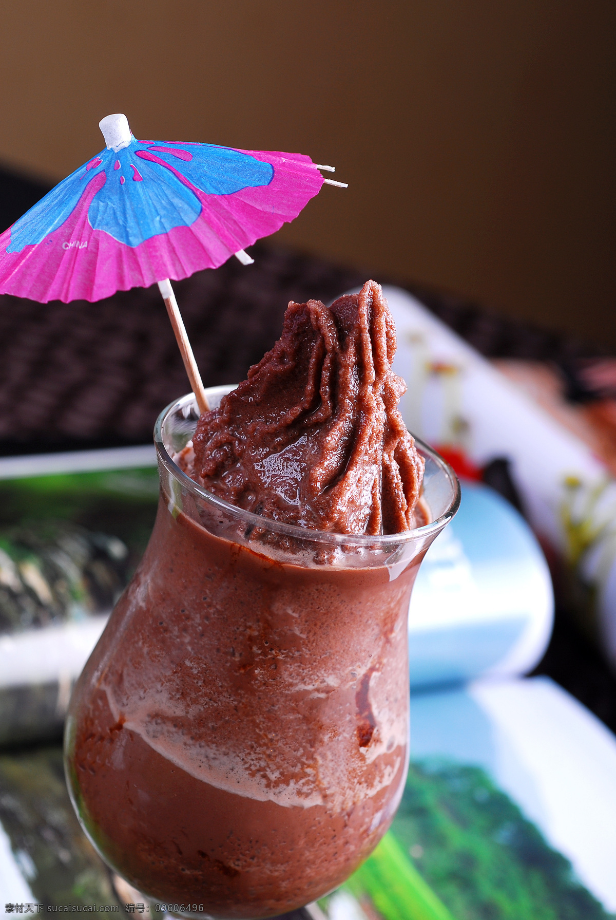 巧克力冰沙 冰沙 饮品 饮料 冷饮 沙冰 巧克力沙冰 餐饮美食 饮料酒水