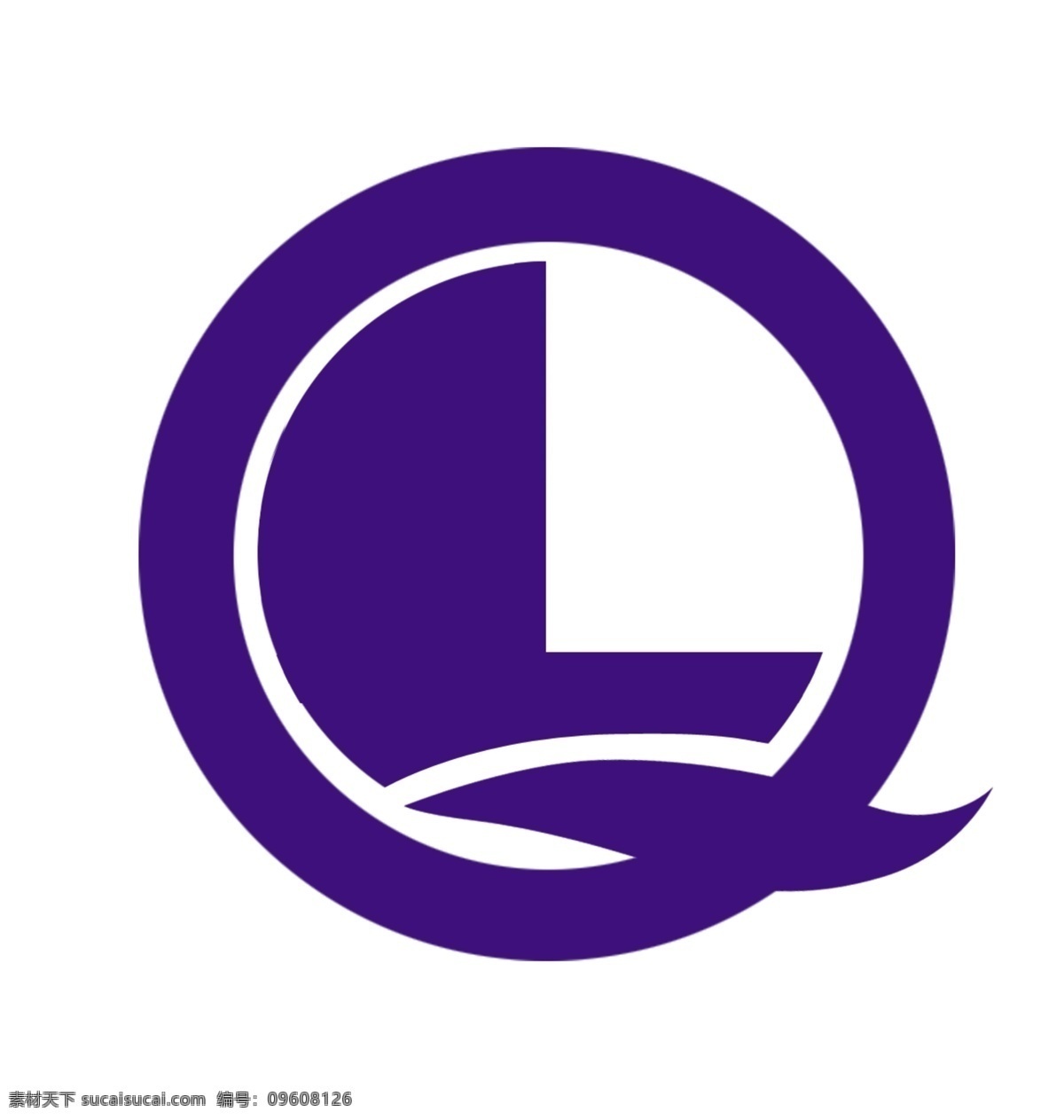 鲁泉商标 l q 品牌的标志 标志设计 广告设计模板 源文件 白色