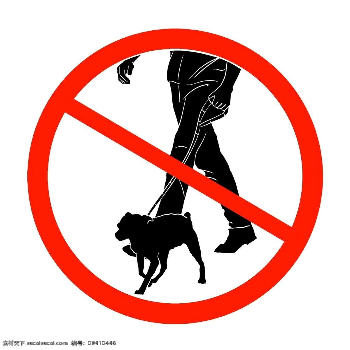 禁止 携带 宠物 插画 黑色的狗狗 卡通插画 警告插画 圆形插画 图表插画 警示插画 禁止携带宠物