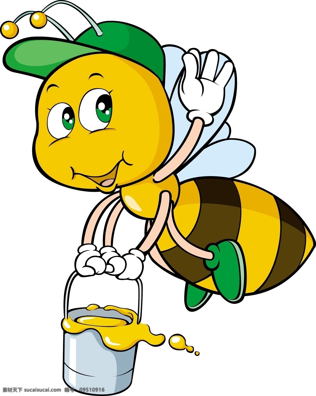 蜜蜂20 媒介动物 蜜蜂 白色