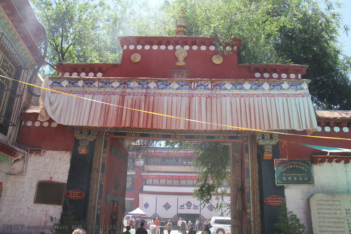 庙宇 西藏 天空 蓝天 建筑 房子 树木 国内旅游 旅游摄影 灰色