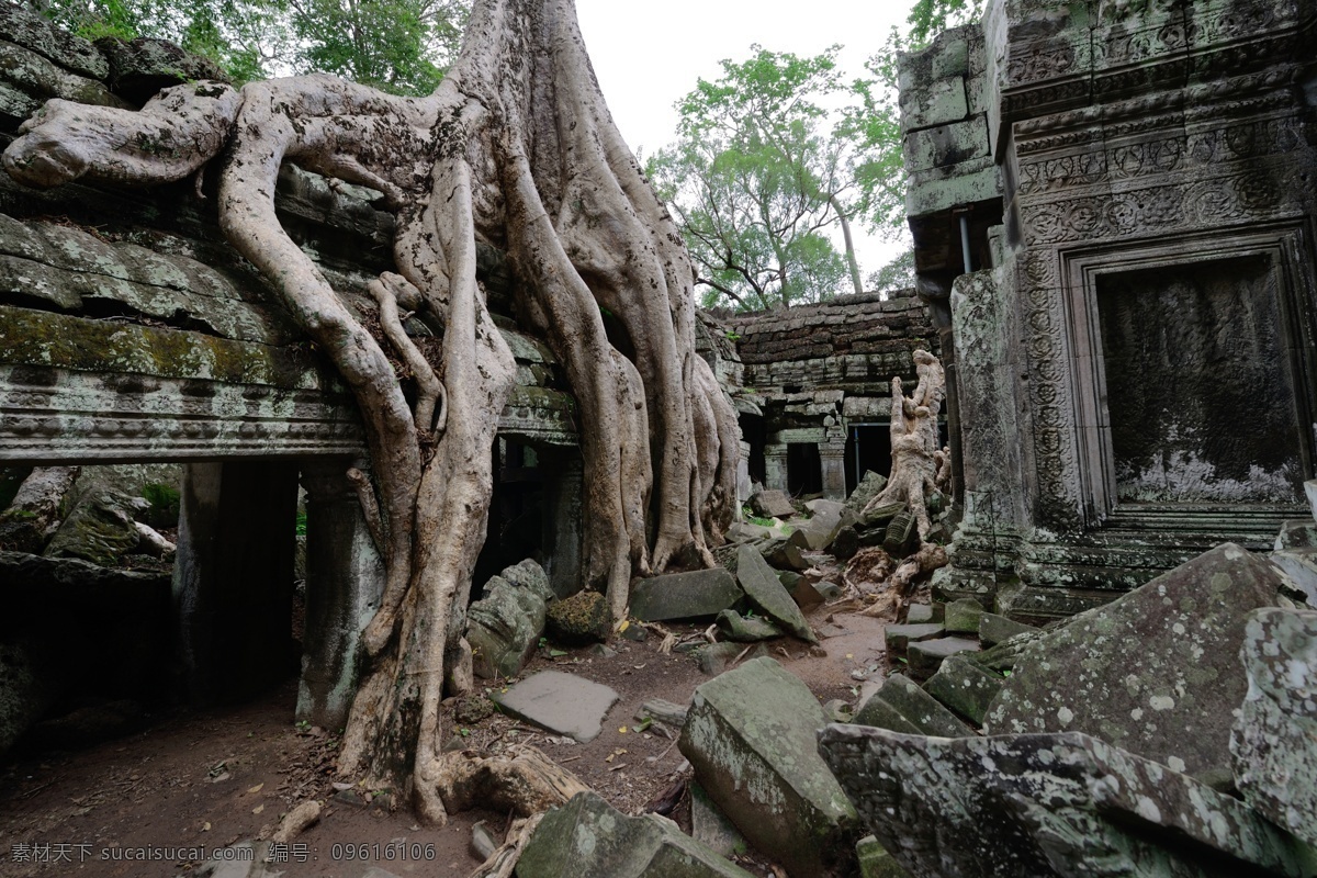 柬埔寨 塔 布隆 寺 风景