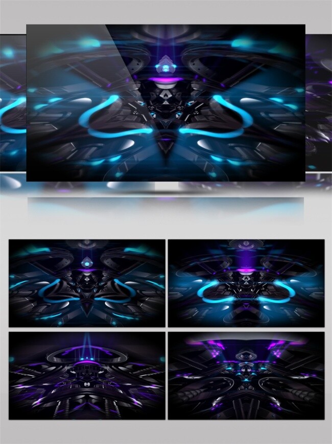 蓝色 星光 舞台 动态 视频 星际 光束 高清视频素材 3d视频素材 电脑屏幕保护