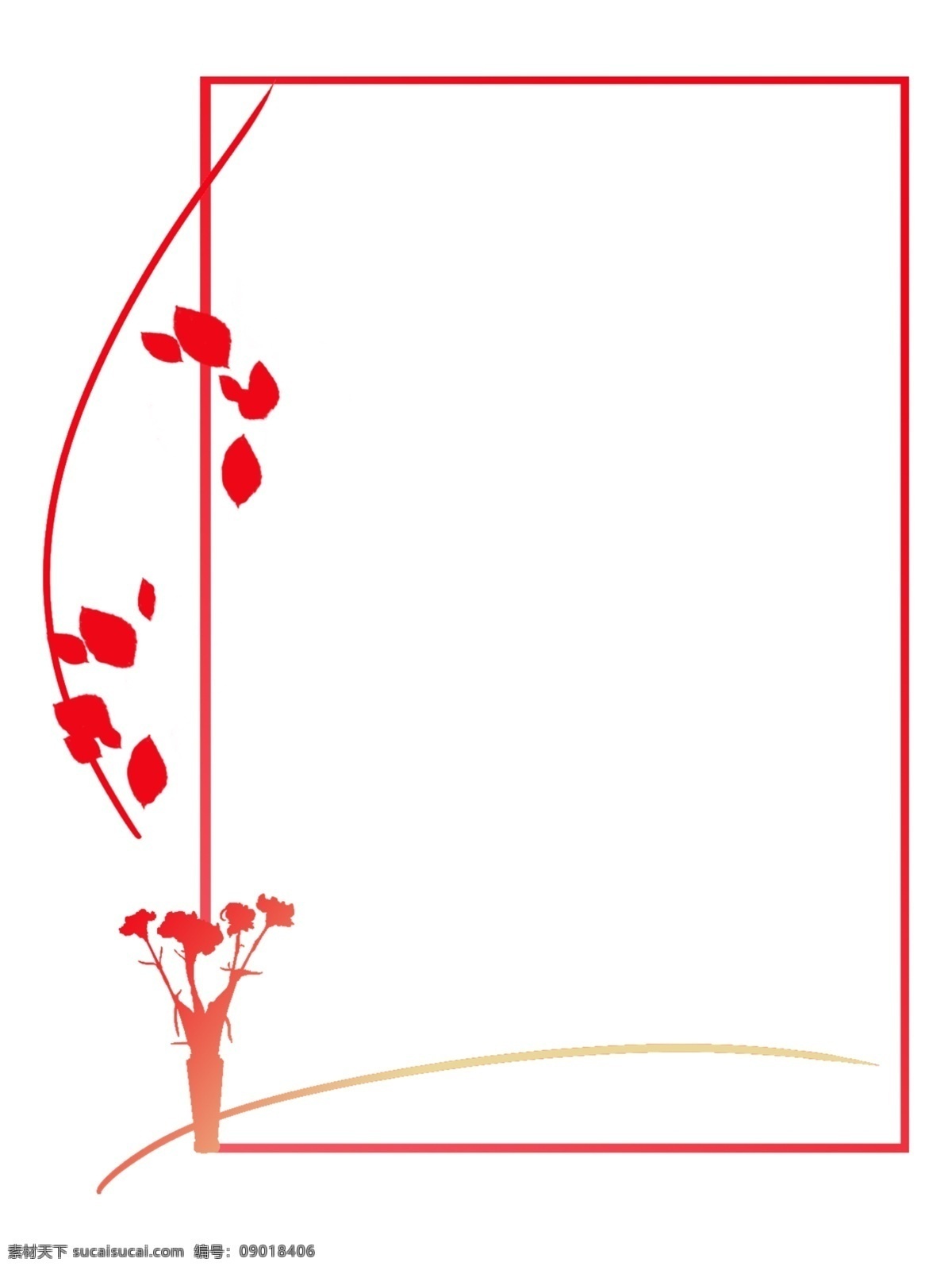 红色 花瓣 手绘 边框 新年 喜庆 喜庆边框 新年边框 春节边框 边框设计 中国风 文本框 标题框 古典 底纹