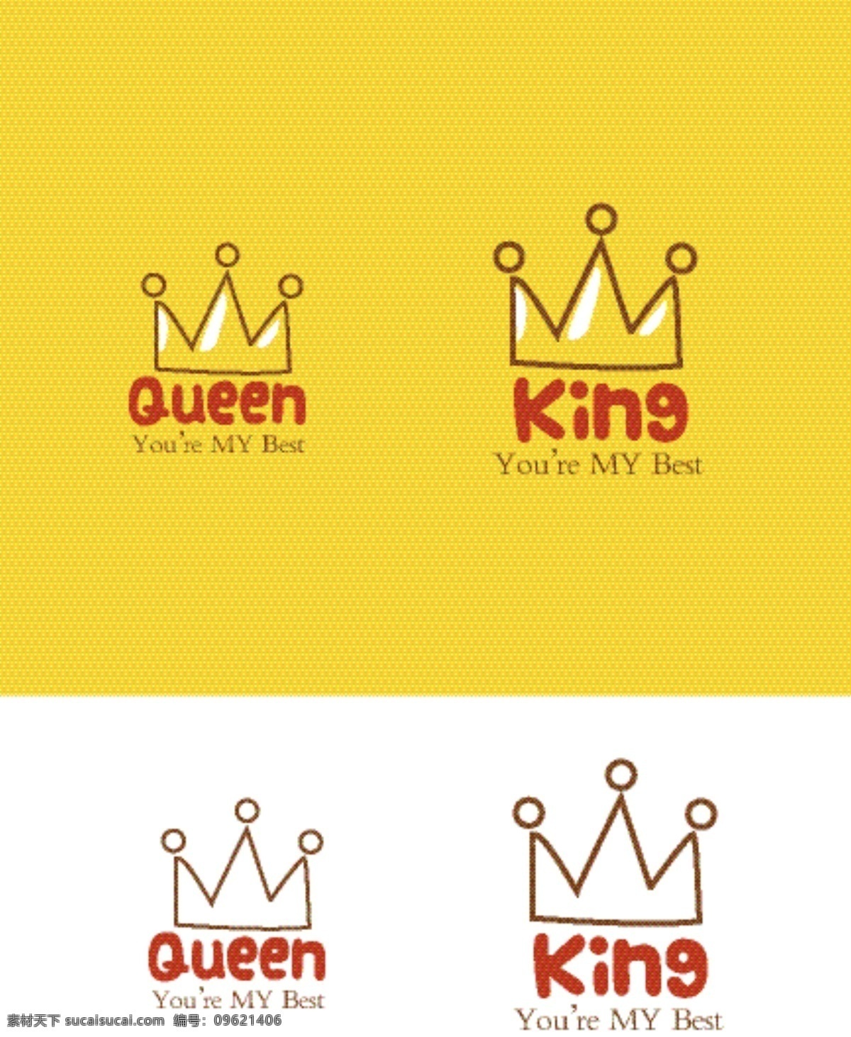 国王 情侣图案 王后 queen king 情侣 手绘 矢量 图标 皇冠 皇冠图标 标志图标 其他图标