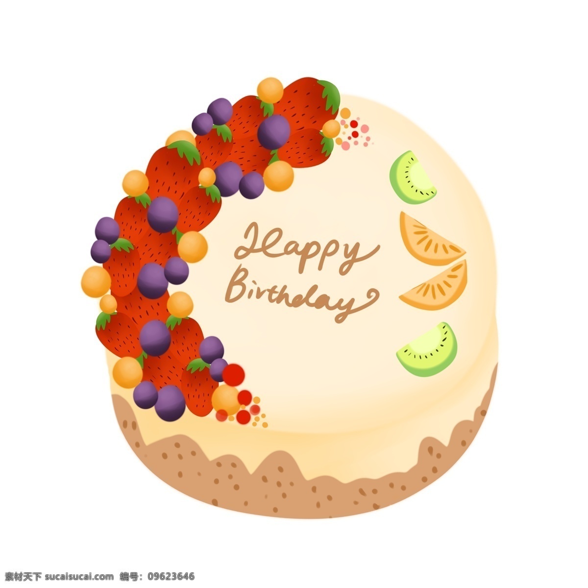 生日 快乐 水果 草莓 蛋糕 生日快乐 水果蛋糕 蜡烛 生日贺卡 装饰 祝福 奶油蛋糕 定制蛋糕 甜品