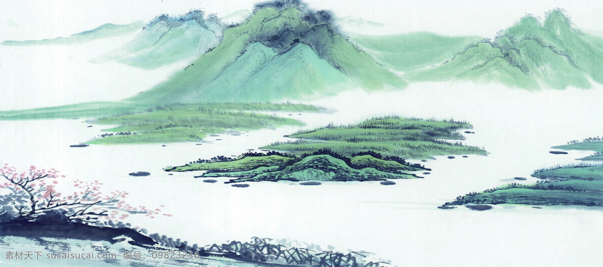 寄情 山水 古典 中国风 寄情山水 文化艺术