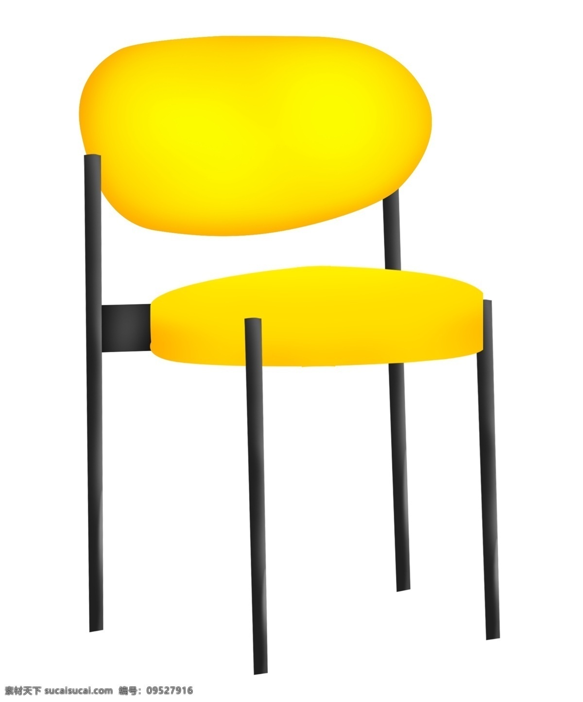 黄色 家具 椅子 插画 黄色的椅子 黄色的家具 卡通插画 家具插画 椅子插画 精美椅子 精美家具