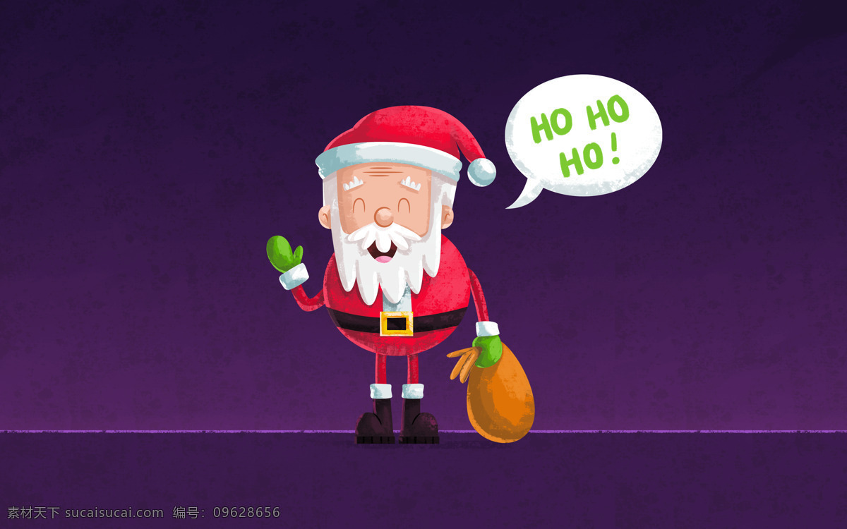 圣诞老人 christmas hoho 红色