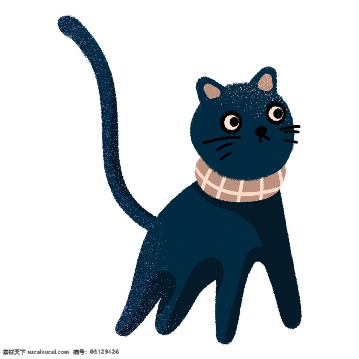 宠物 黑色 小猫 商用 元素 猫咪 插画 动物 装饰图案 水彩 透明素材 免抠素材