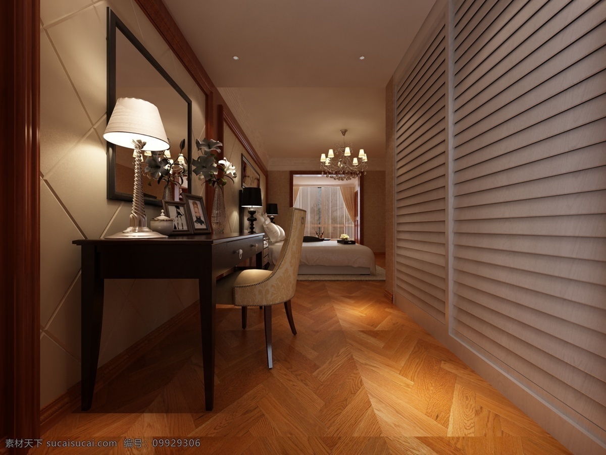 室内设计 欧式 效果图 环境设计 梳妆台 走廊 资料 家居装饰素材