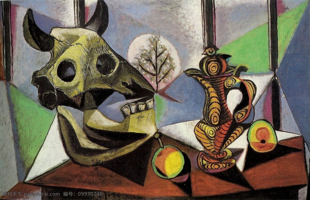 taureau 西班牙 画家 巴勃罗 毕加索 抽象 油画 人物 人体 装饰画 de cr鍍磂 au morte nature 1939 装饰素材