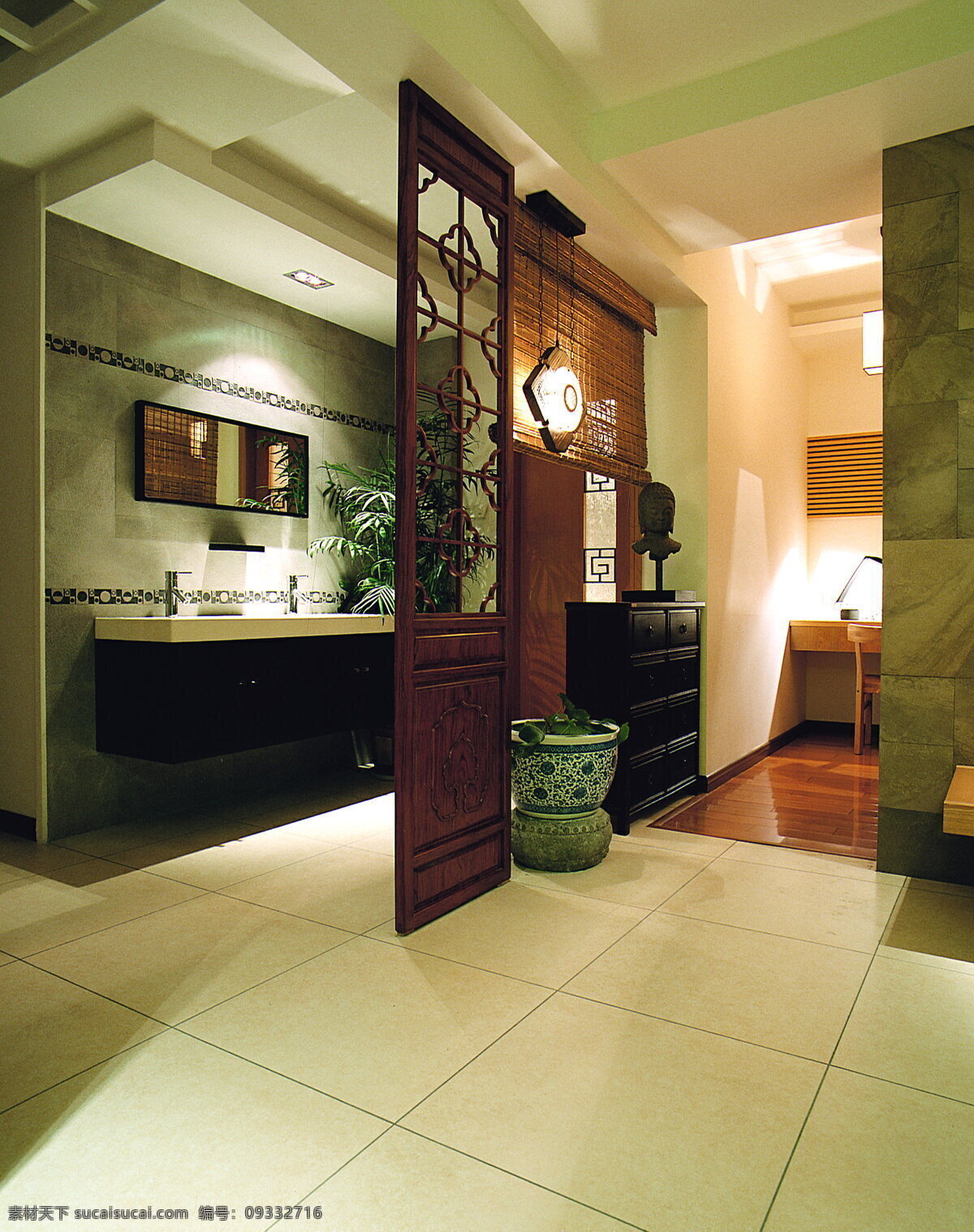洗手间 效果图 b 室内设计 现代简约 室内 黄色