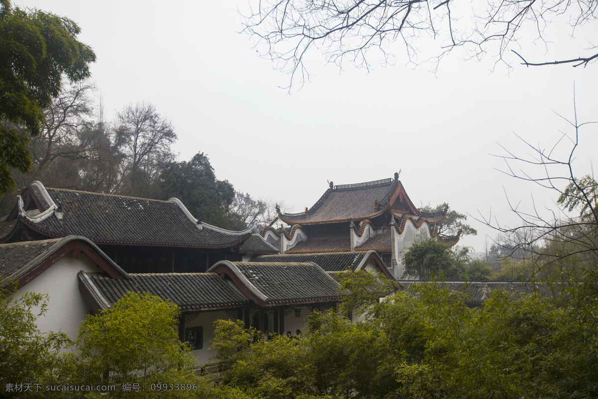 岳麓书院 湖南 长沙 绿树 古建筑 屋顶 阶梯 岳麓山风景区 湘江西岸 湖南大学 重点 文物保护 单位 古代建筑 湖南风光 国内旅游 旅游摄影 建筑摄影