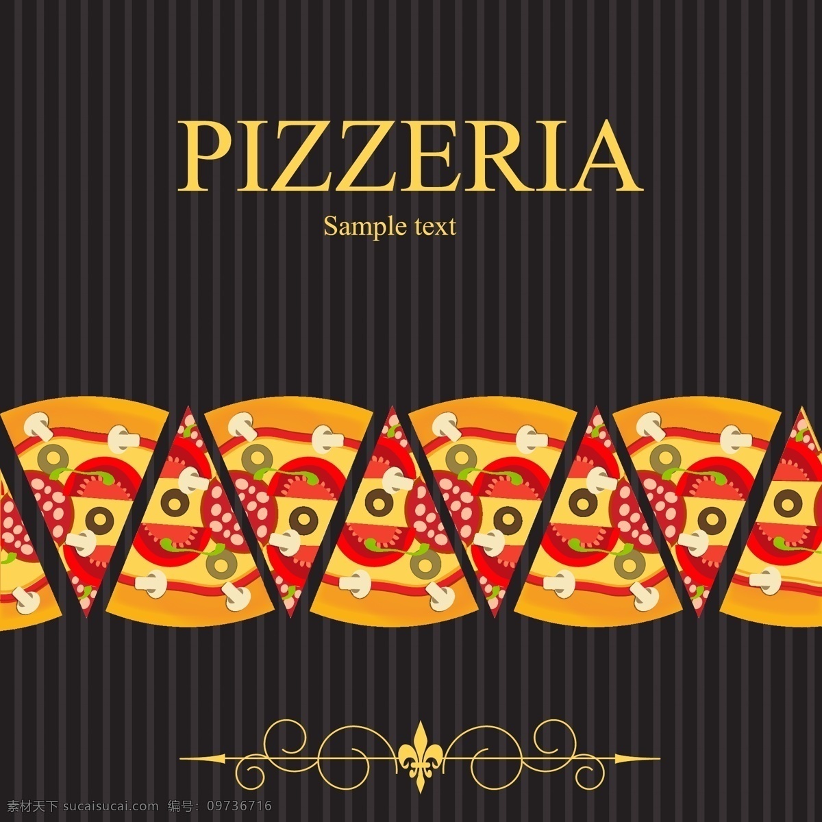 食物背景 pizza pop 背景 插画 花纹 卡通 食物 矢量素材 西餐 宣传画 矢量图 日常生活