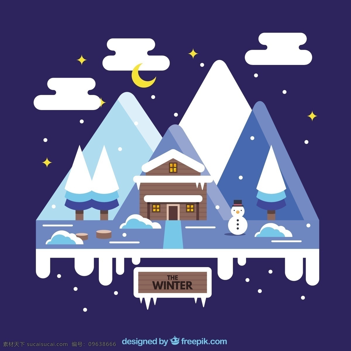 冬季景观 圣诞节 新年 房子 天性快乐 新的一年里 雪 圣诞快乐 冬天快乐 景观 庆祝活动 新的节日 堆雪人 山 年 节日快乐 节日的季节 蓝色