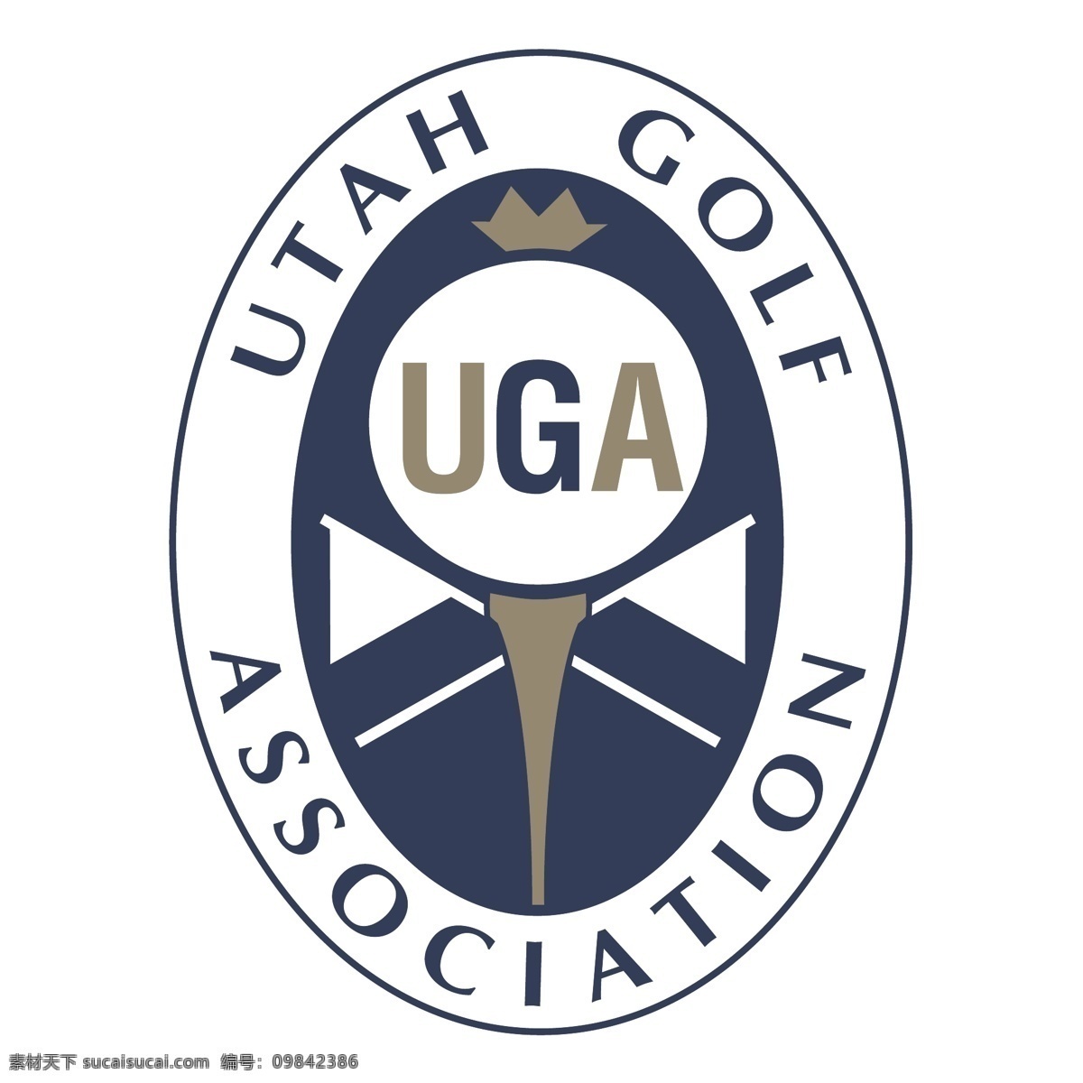 犹他州 高尔夫球 协会 自由 爵士 高尔夫 标志 标识 psd源文件 logo设计