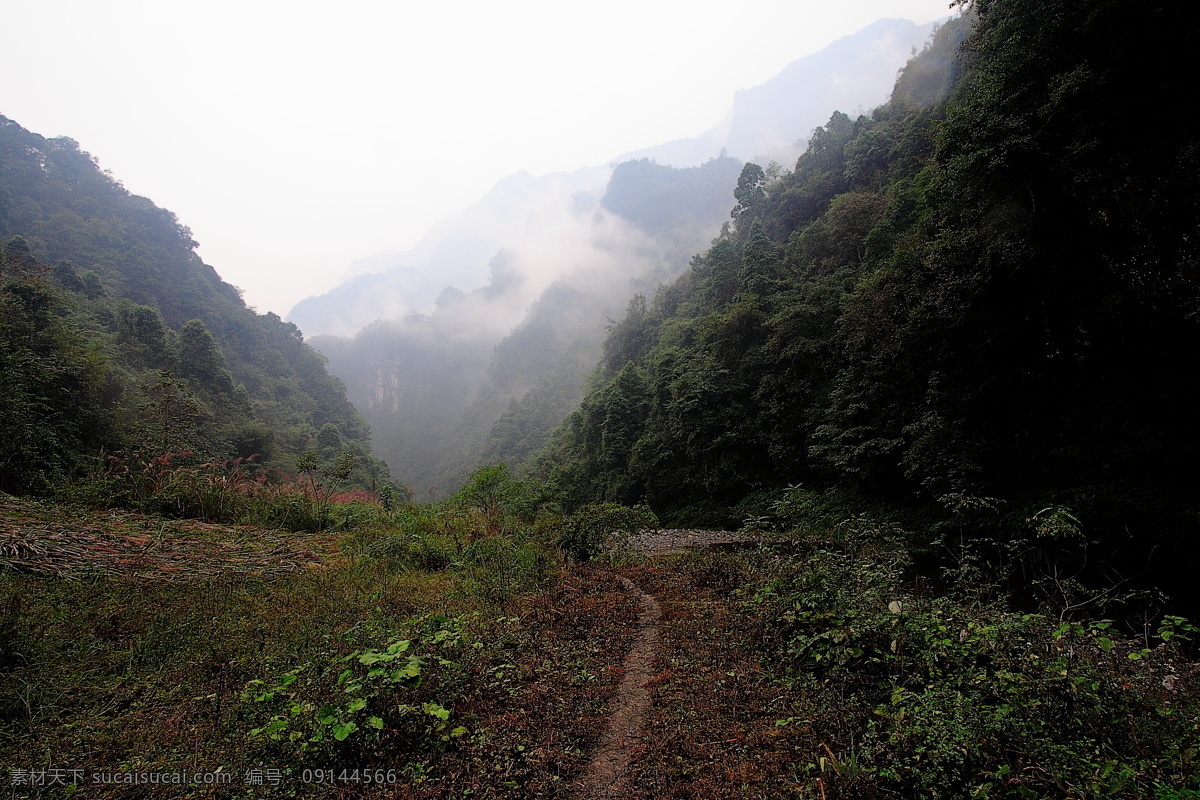 山中秋雨 大山 青山秀水 湘西 壶瓶山 阴天 云雾 旅游摄影 田园风光 自然景观