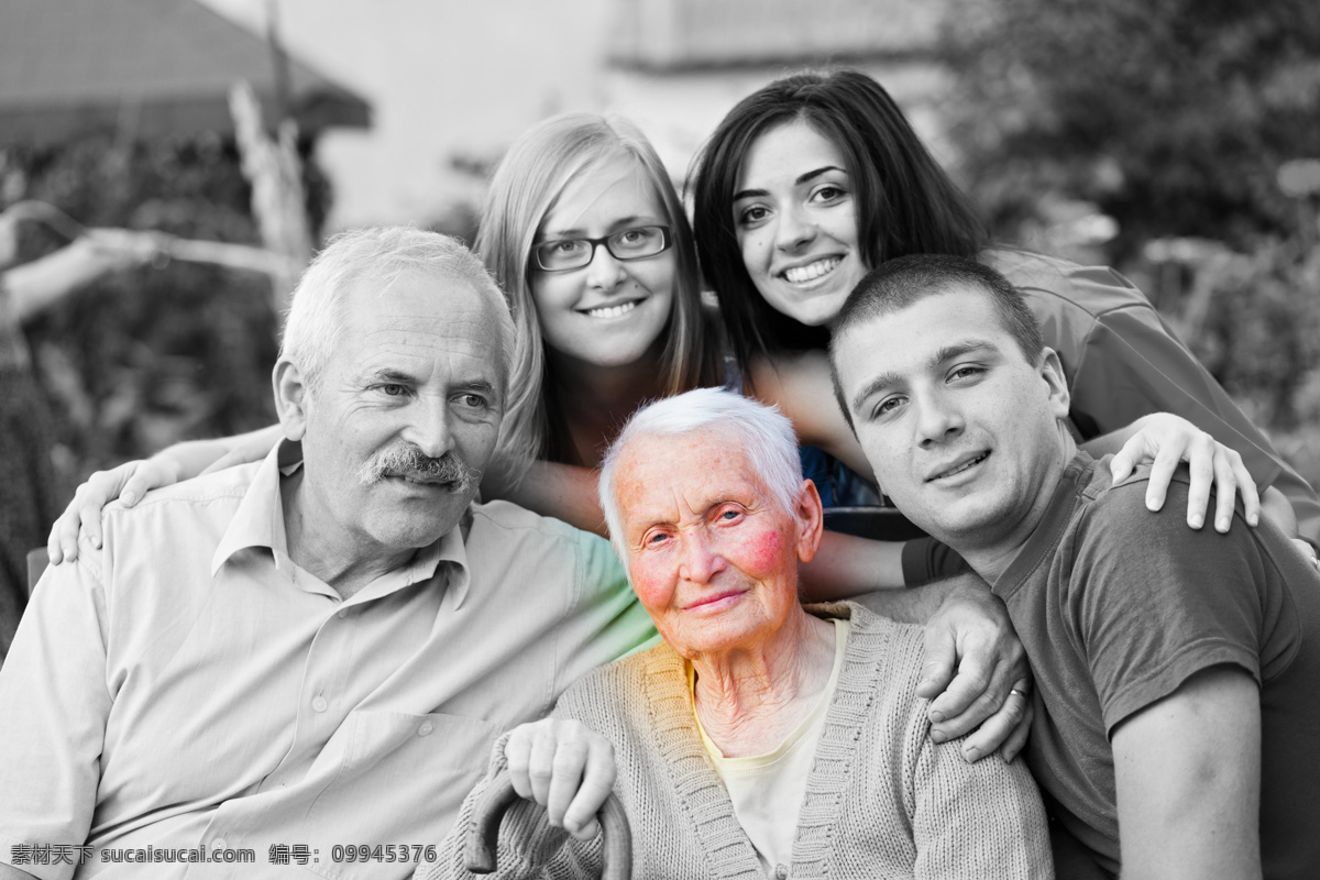 幸福 一家人 老年人 外国老人 老年生活 生活人物 幸福一家人 老人图片 人物图片