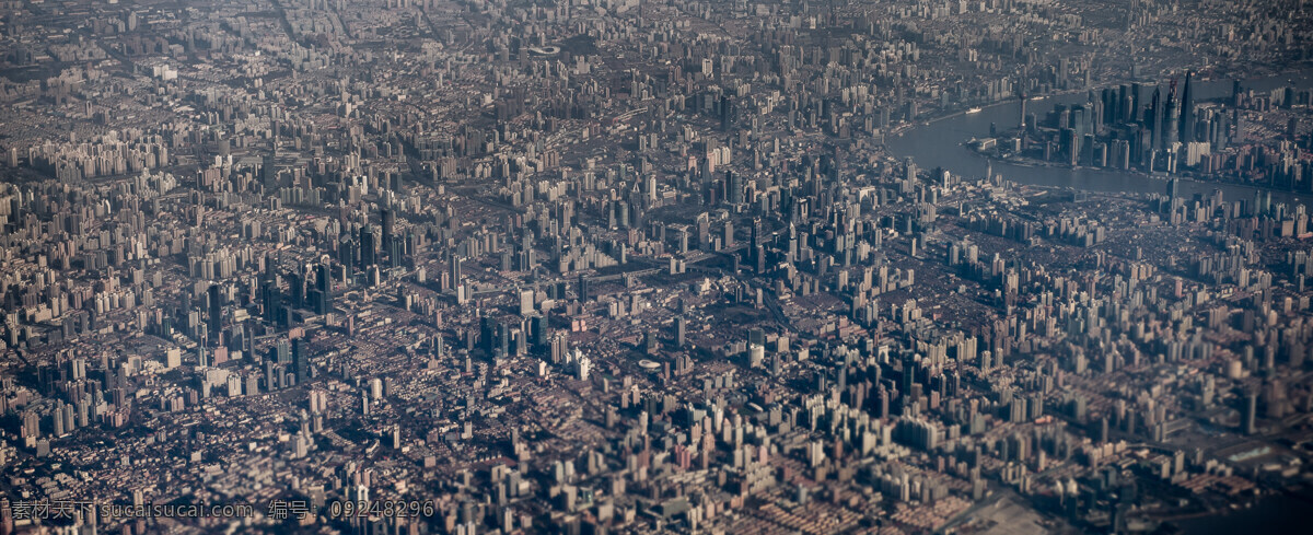 航拍上海全景 航拍 上海 全景 鸟瞰上海 上海航拍 浦西鸟瞰 建筑景观 自然景观