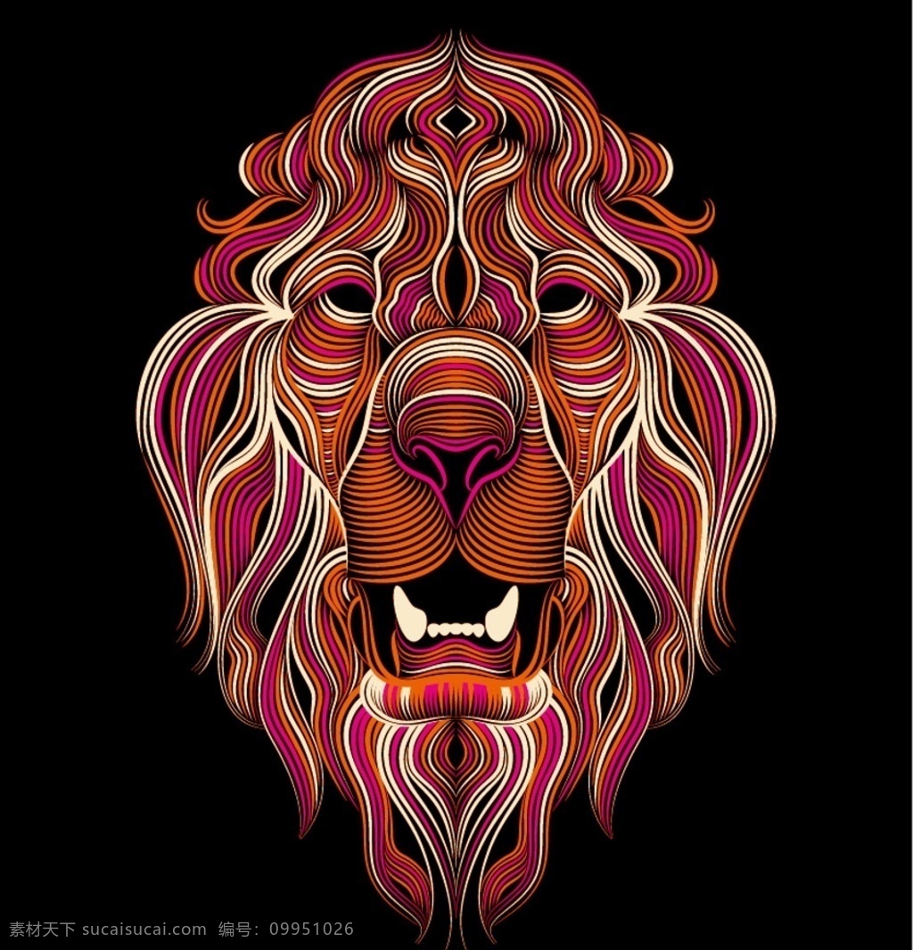 cc 狮子 adobe illustrat 形象界面狮子 启动界面 底纹边框 底纹背景 手绘狮子头 手绘 狮头 雄狮 矢量 动物主题 野生动物 生物世界