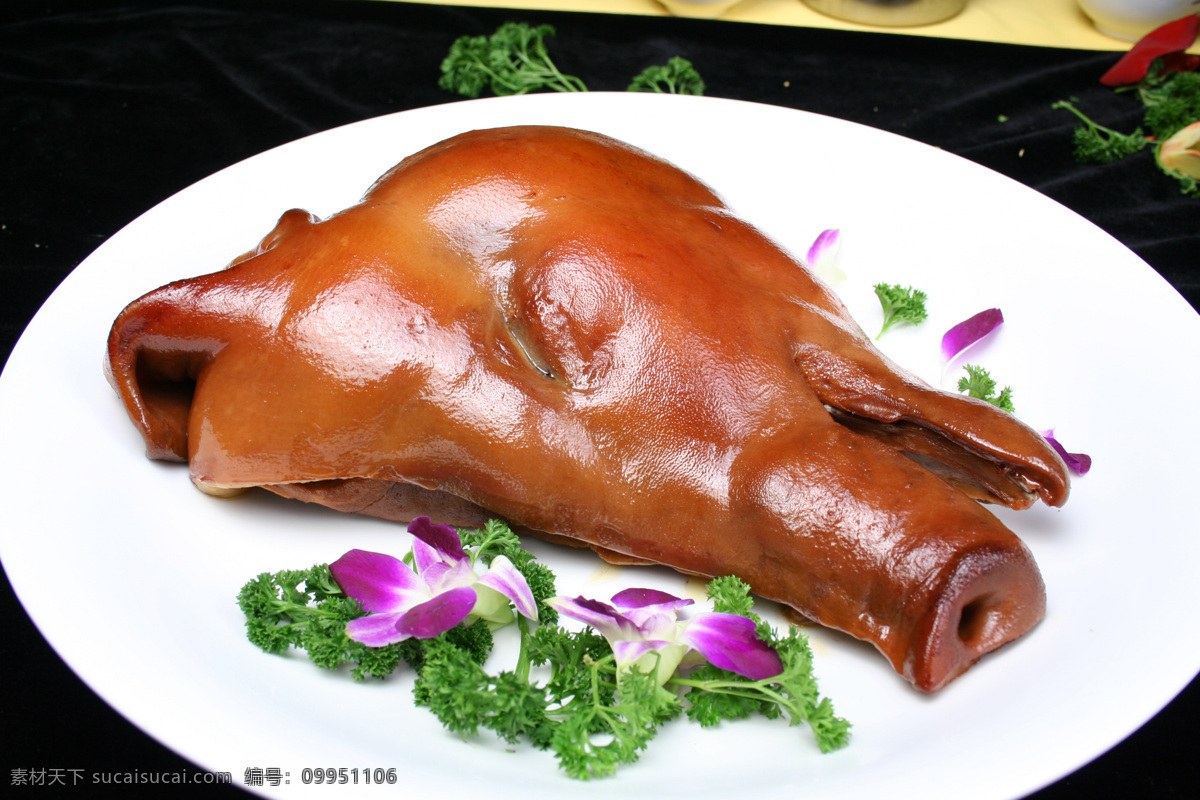 扒猪脸 猪头 传统美食 餐饮美食