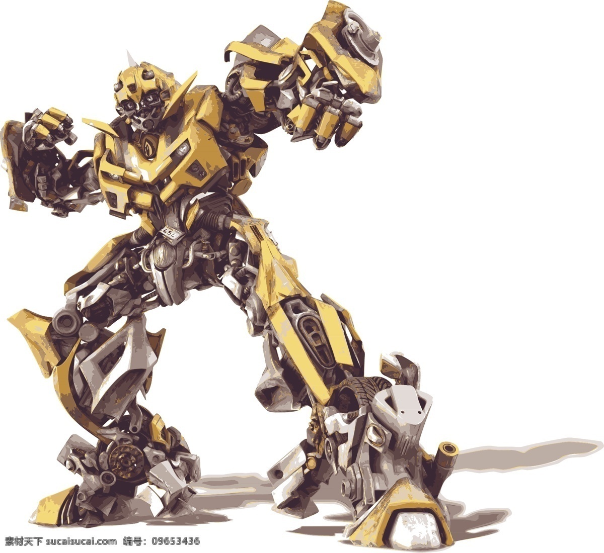 卡通类 大黄蜂 变形金刚 汽车人 机器人 人工智能